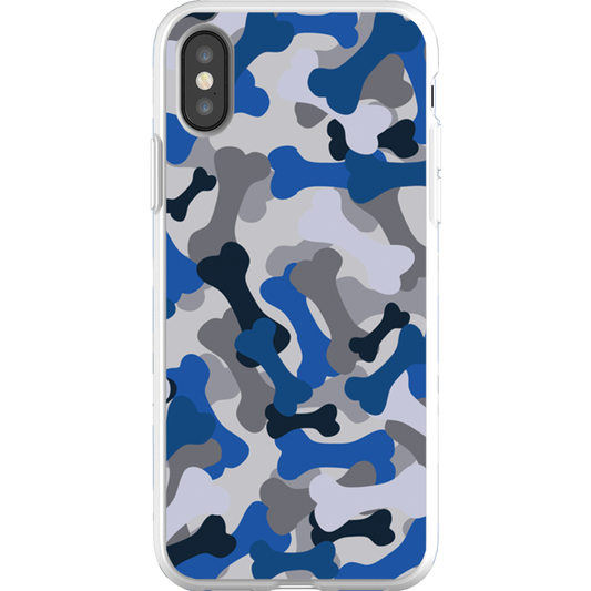 Bone Camo Blue Phone Cases