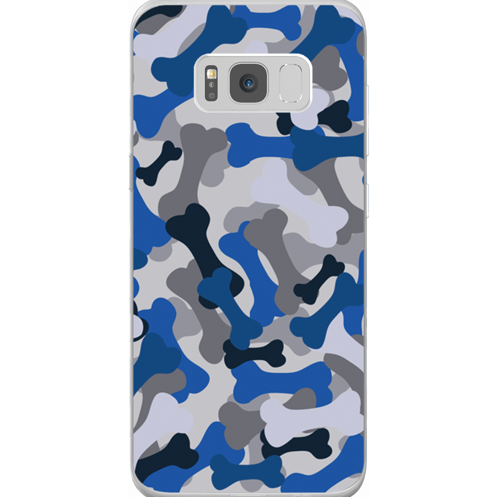 Bone Camo Blue Phone Cases