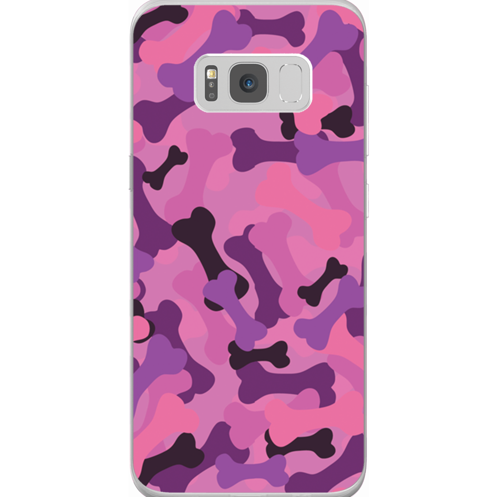 Bone Camo Pink Phone Cases